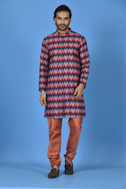 Designer Long Kurta In Black