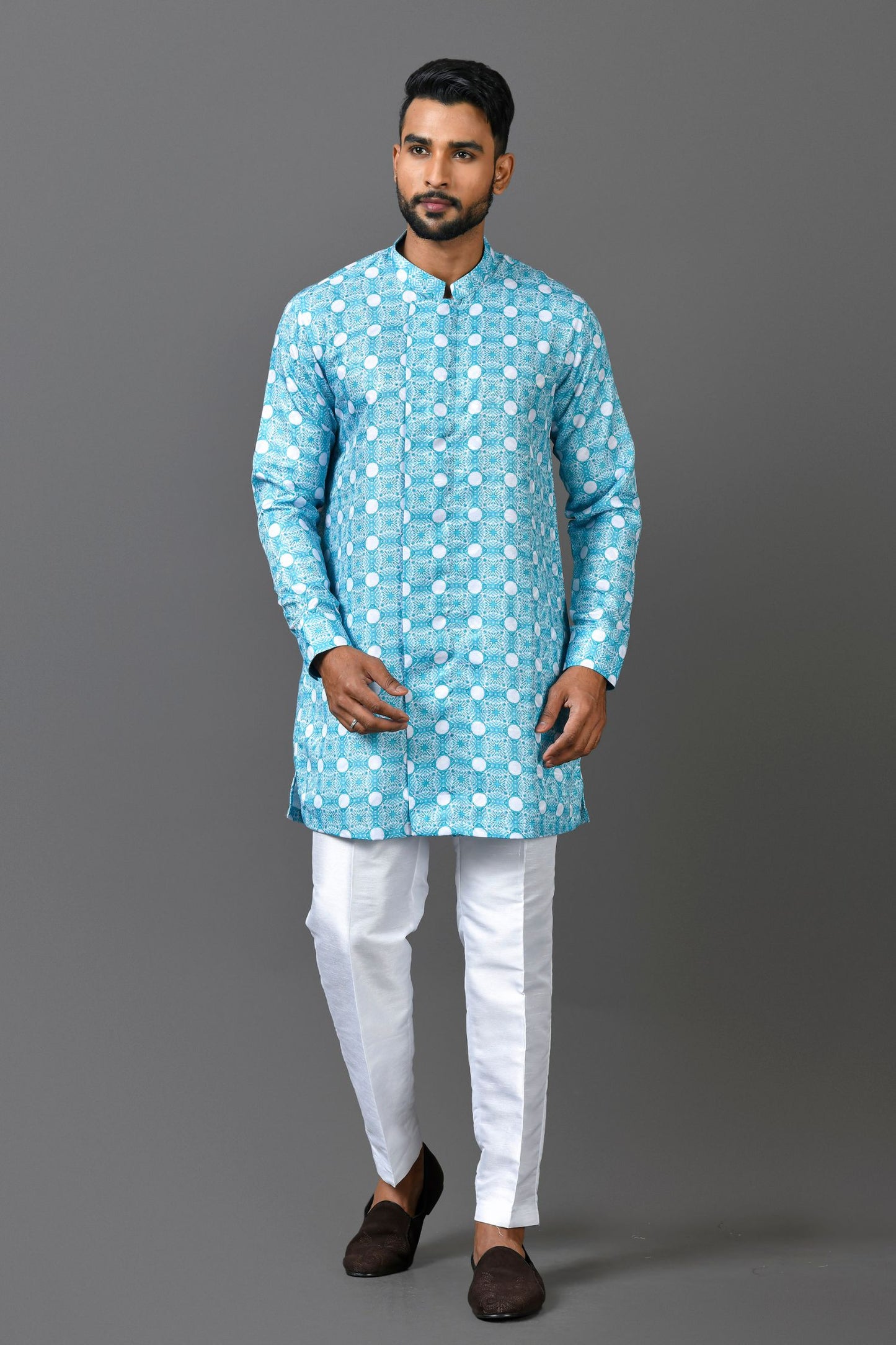 Designer Short Kurta In Blue