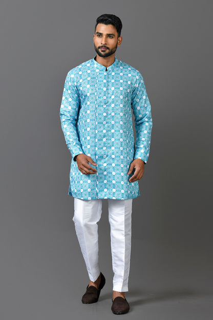 Designer Short Kurta In Blue
