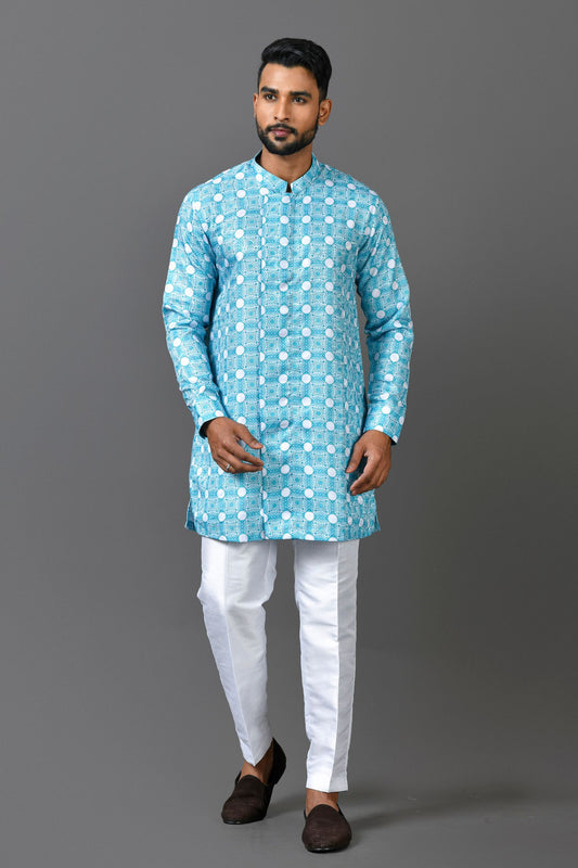 Designer Short Kurta In Blue