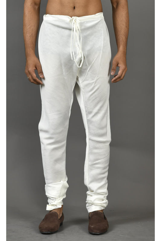 Designer Churidar in White