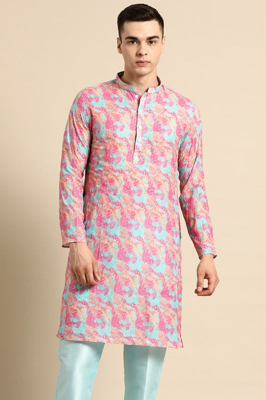 Designer Short Kurta Multicolor