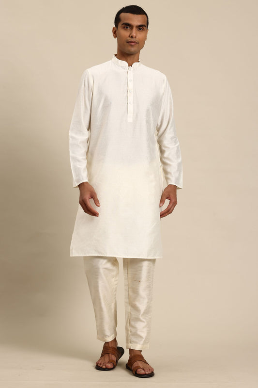 Designer Long Kurta In Cream