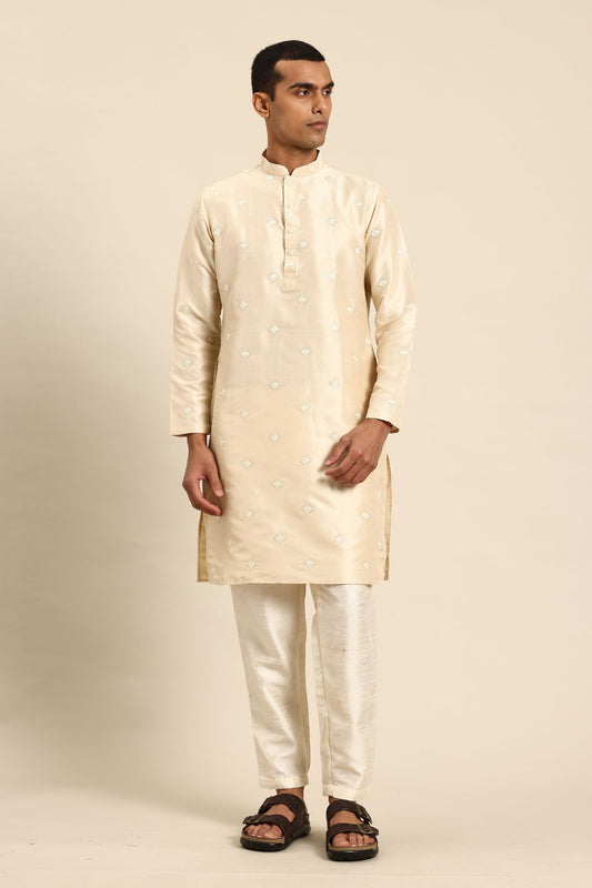 Designer Long Kurta In Cream