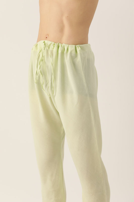 Designer Wear Lime Yellow  Color Silk Churidar