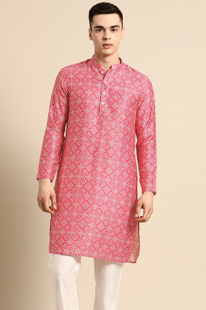 Designer Short Kurta Pink