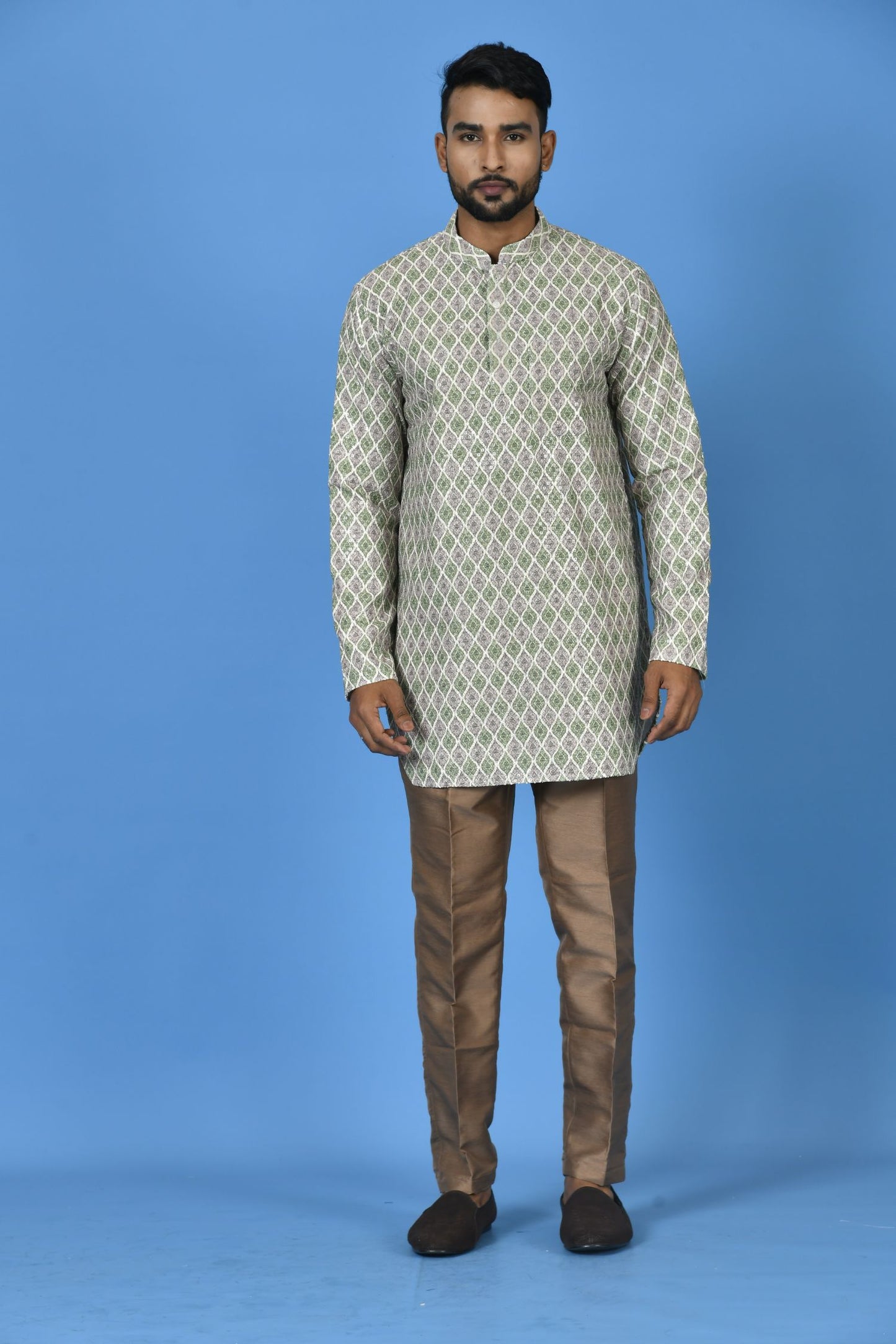 Yellow Linen Short Kurta