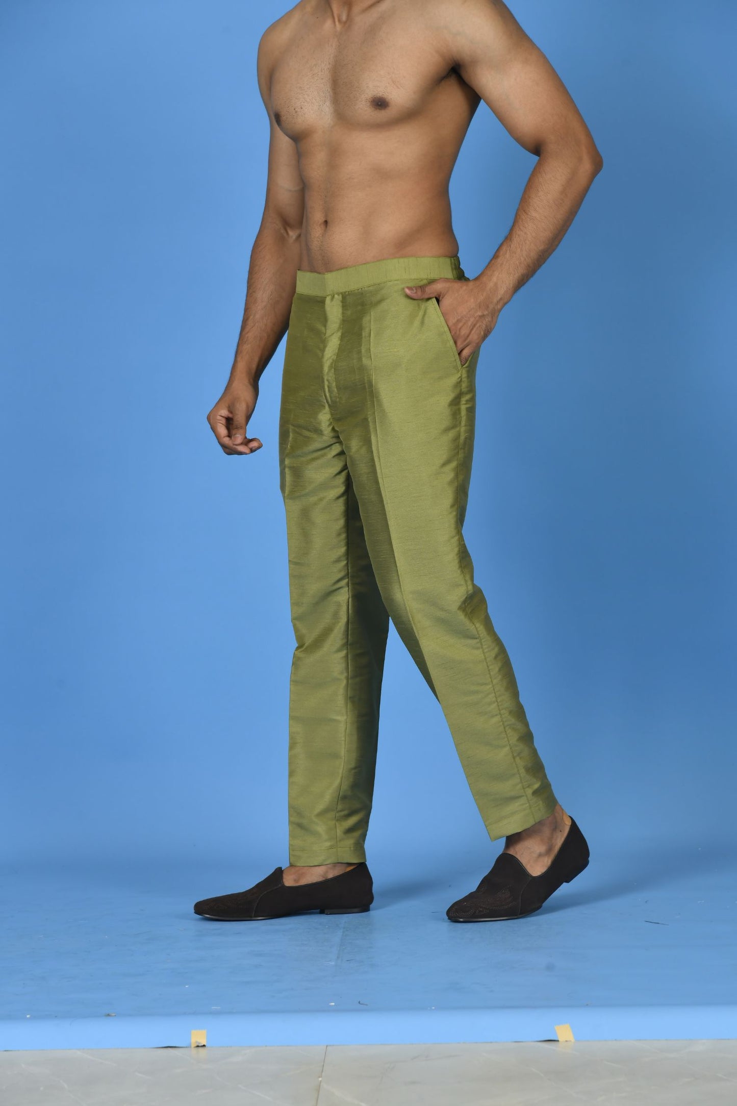 Designer Pant In Green Colour