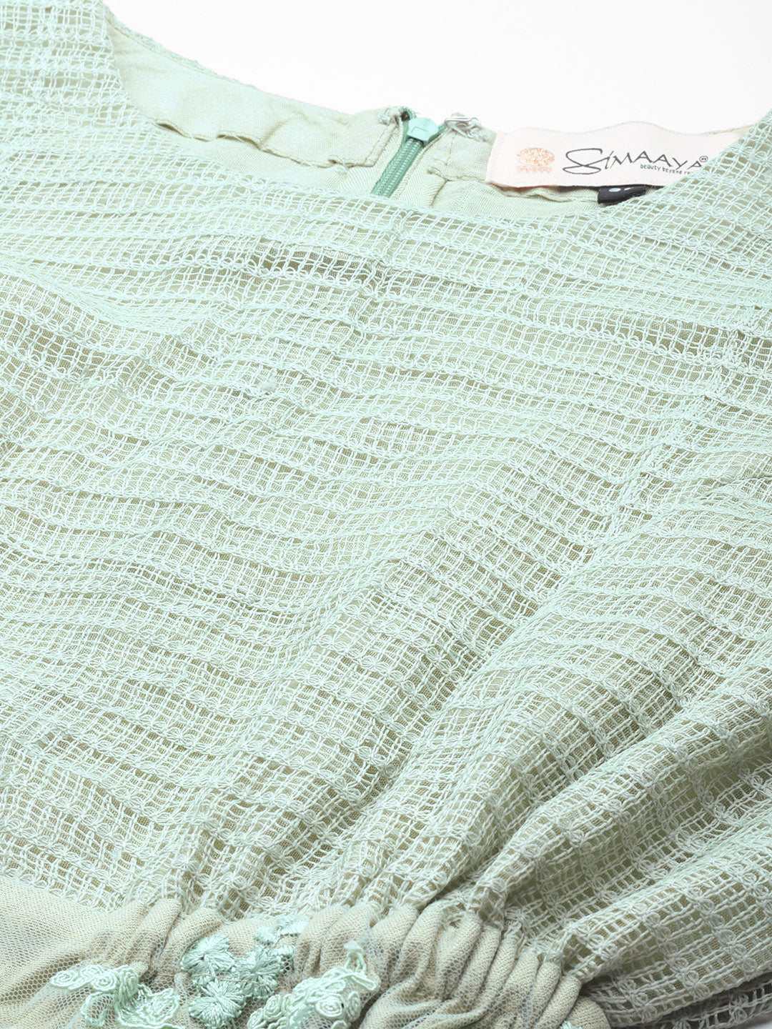 Designer Sea Green Lace Co-Ord Set