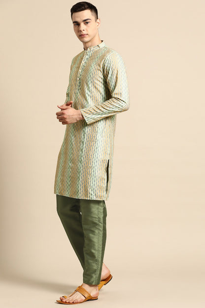 Designer Long Kurta Multicolor