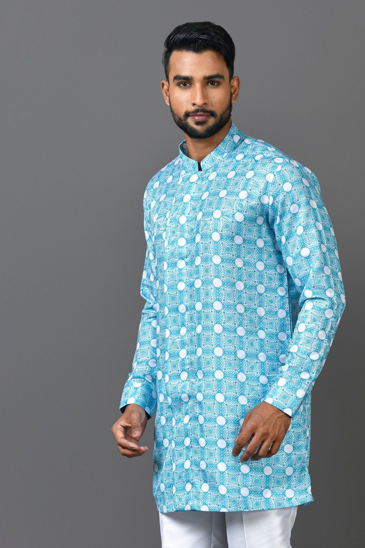 Designer Short Kurta In Blue