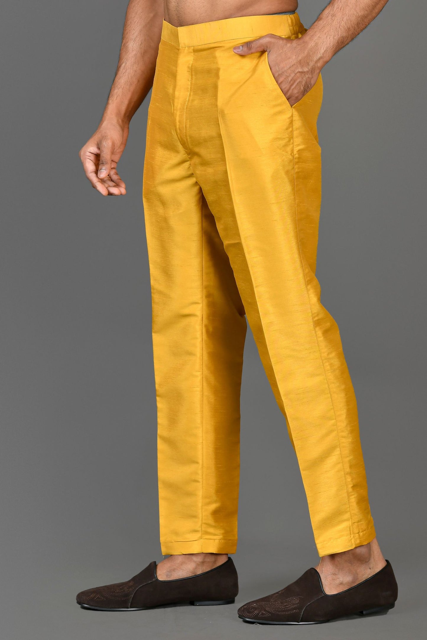 Designer Pant in Yellow Colour