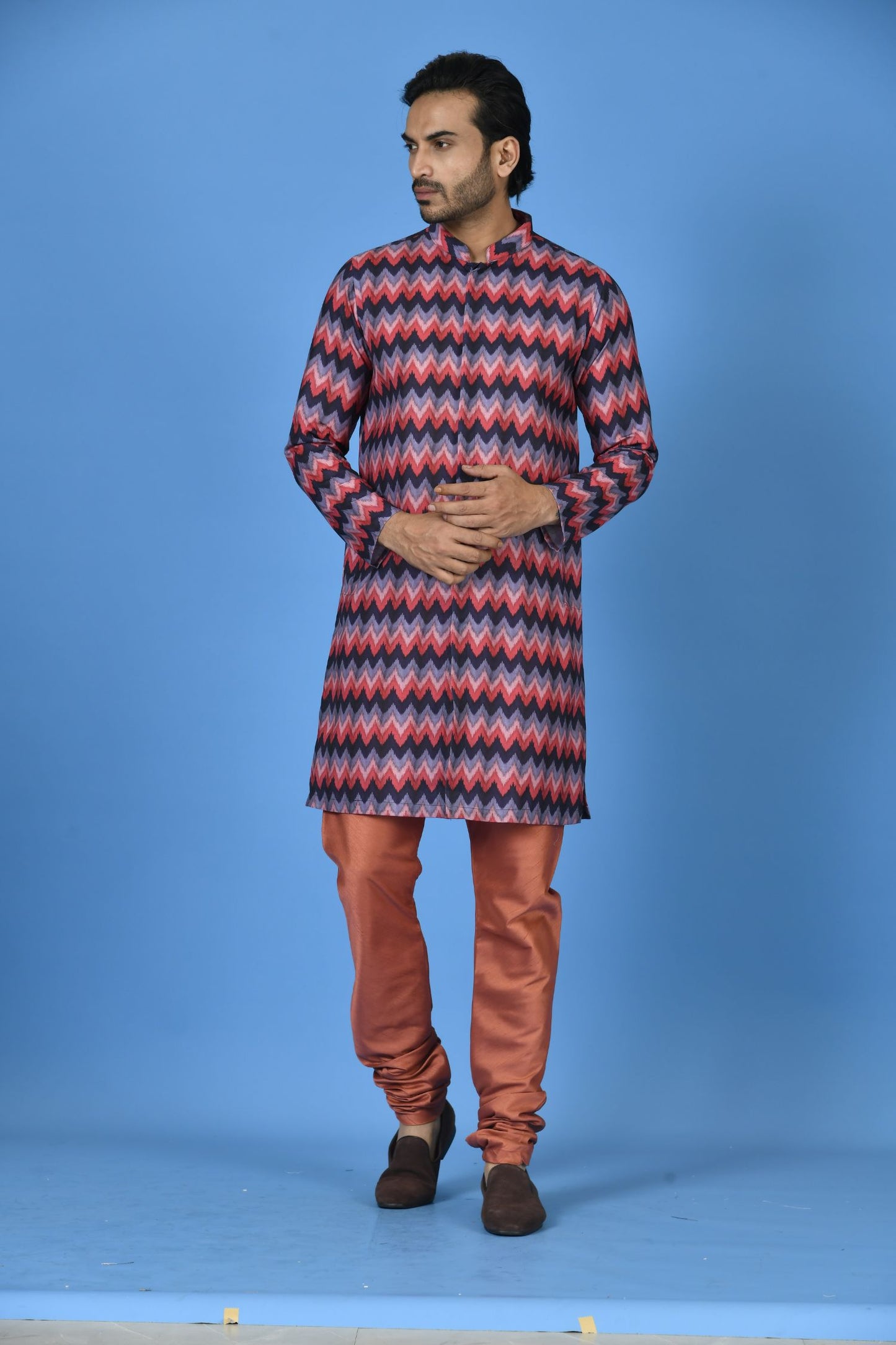 Designer Long Kurta In Black