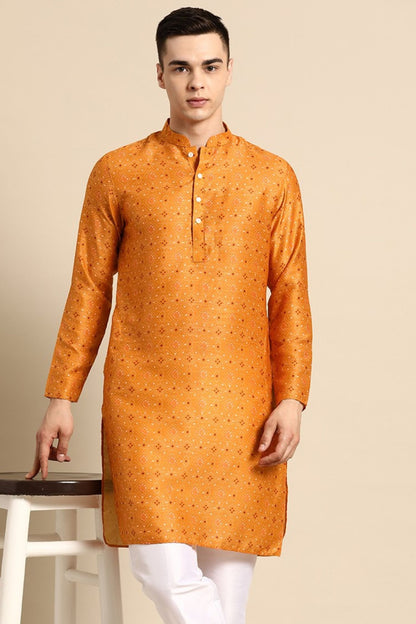 Designer Short Kurta Orange