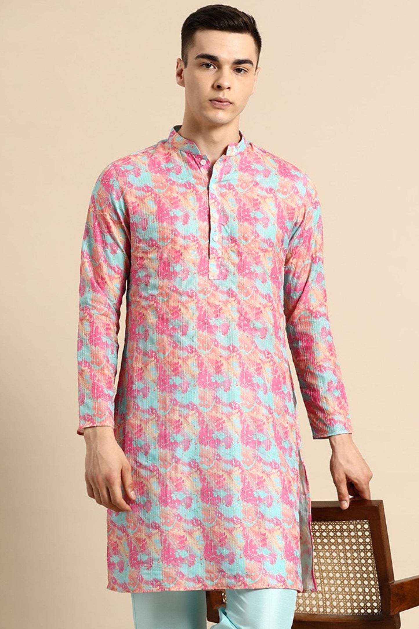 Designer Short Kurta Multicolor