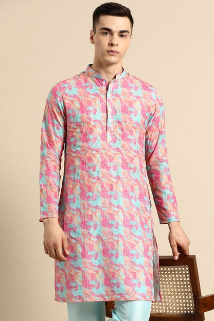 Designer Short Kurta Multicolor