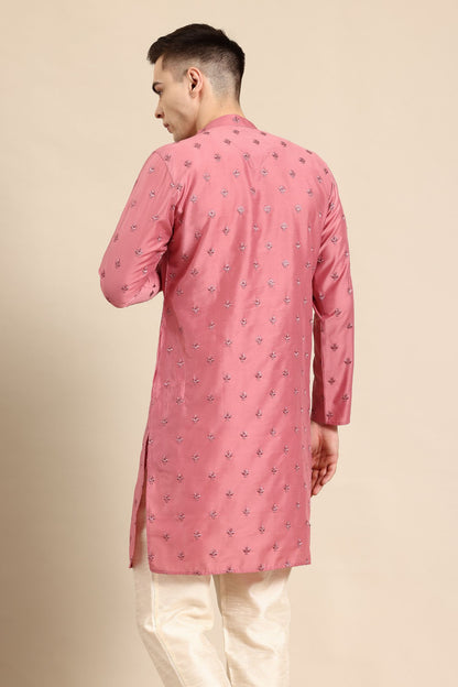 Designer Short Kurta Dusty Pink