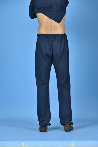 Designer Churidar in Navy Blue