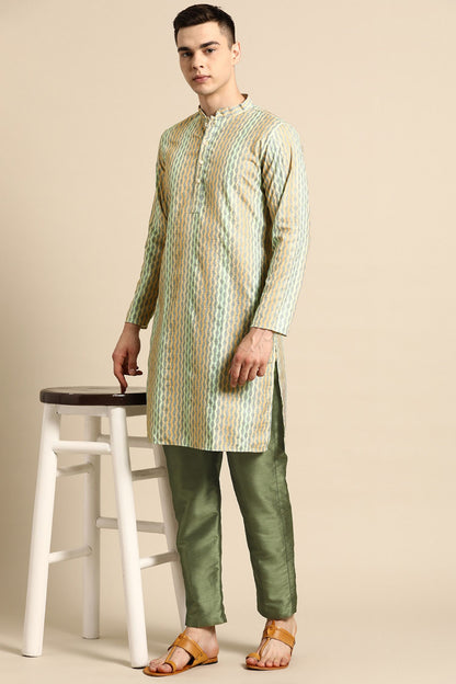 Designer Long Kurta Multicolor