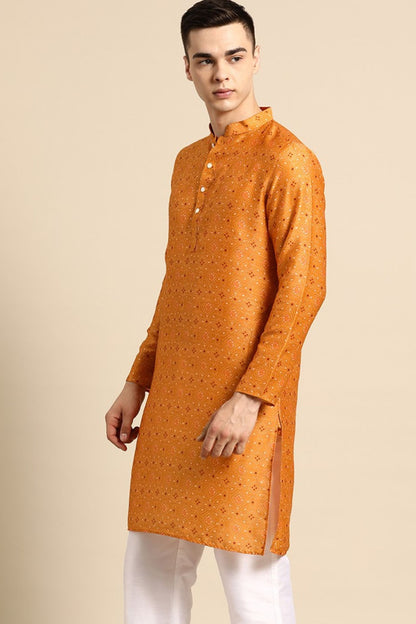 Designer Short Kurta Orange