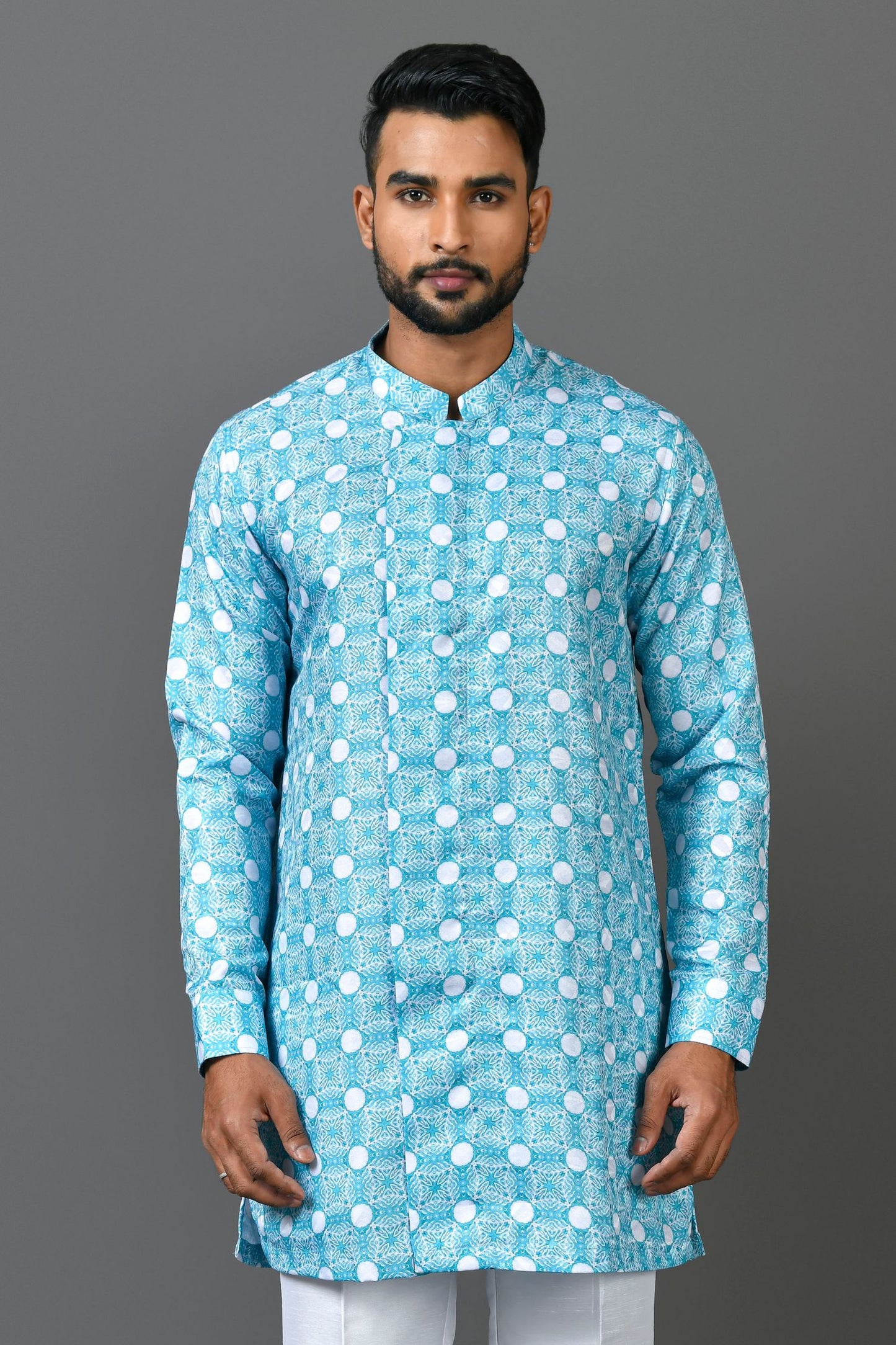 Designer Short Kurta In Blue