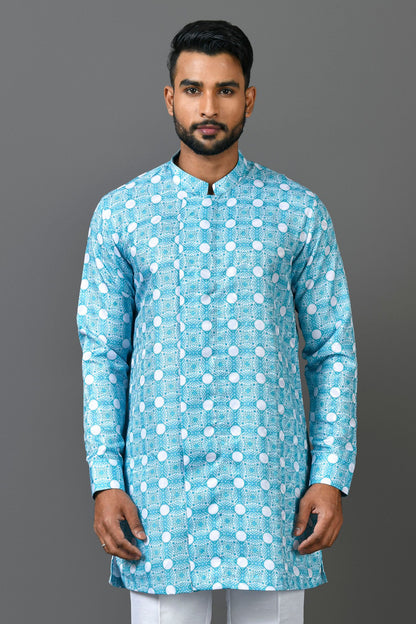 Designer Short Kurta In Blue