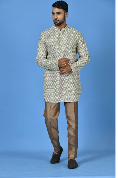 Yellow Linen Short Kurta