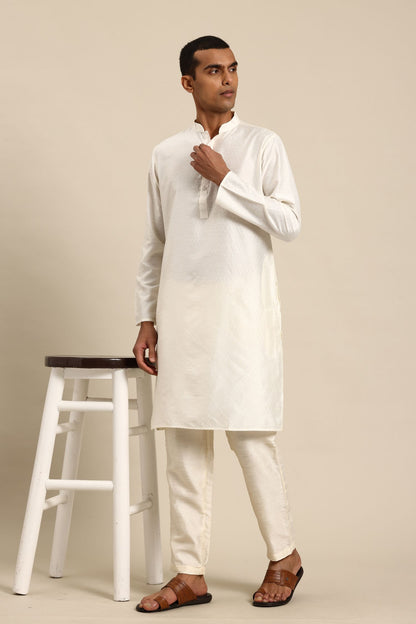 Designer Long Kurta In Cream