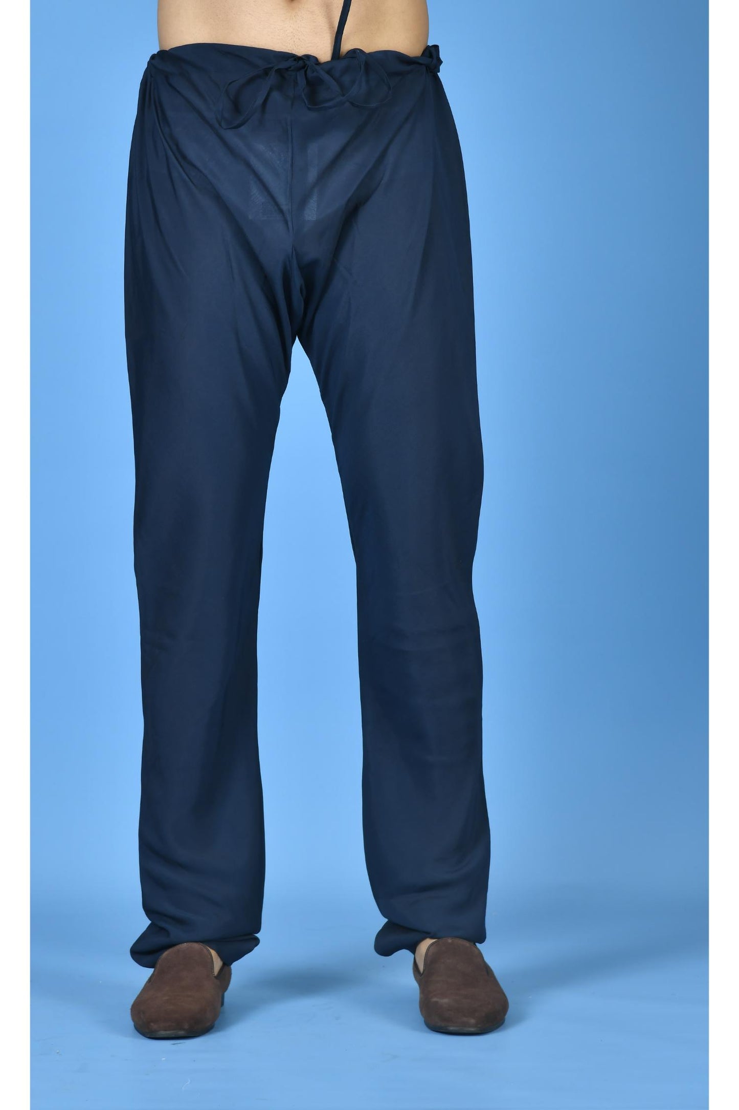 Designer Churidar in Navy Blue