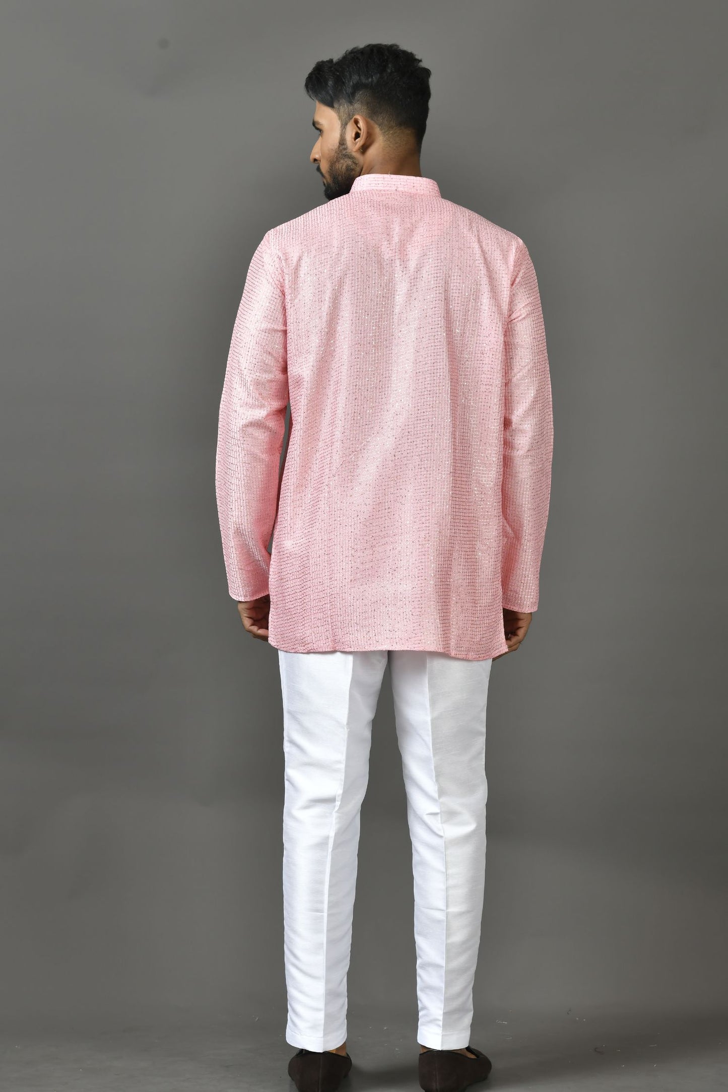 Designer Short Kurta In Pink