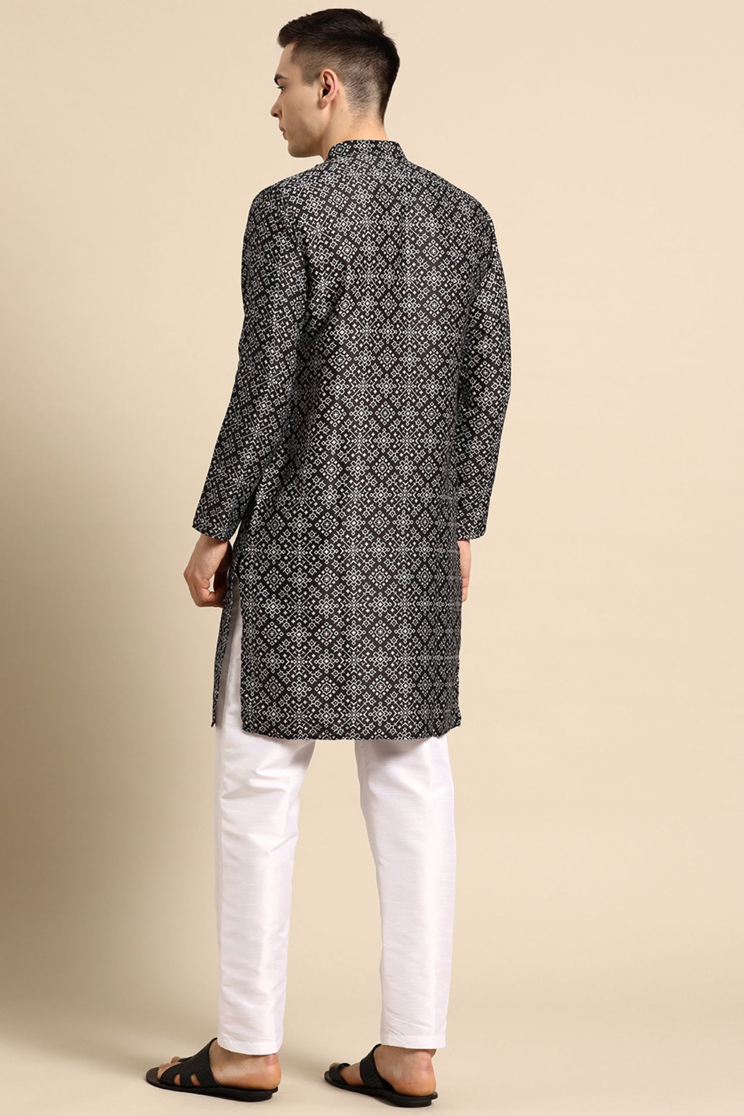 Designer long Kurta Black