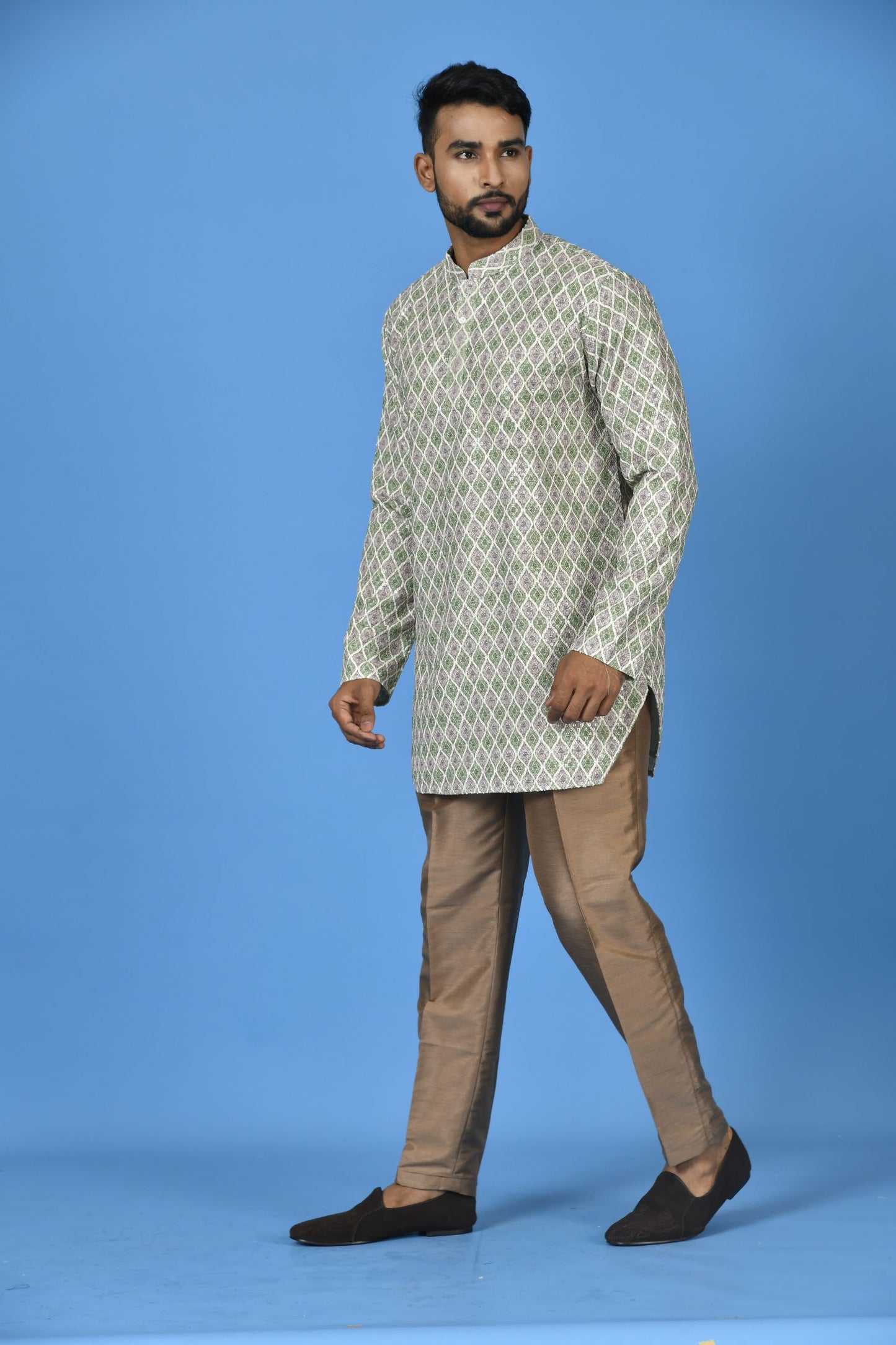 Yellow Linen Short Kurta