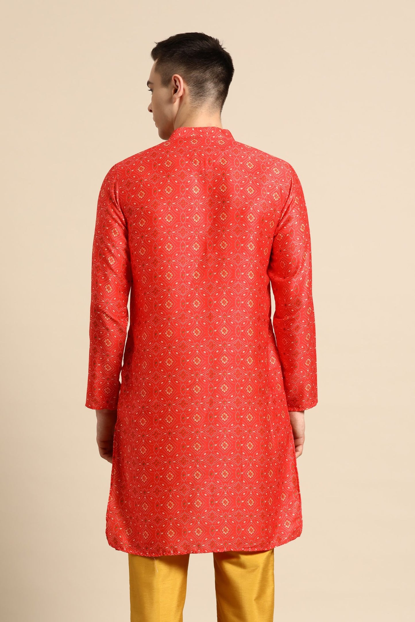 Designer Short Kurta Red