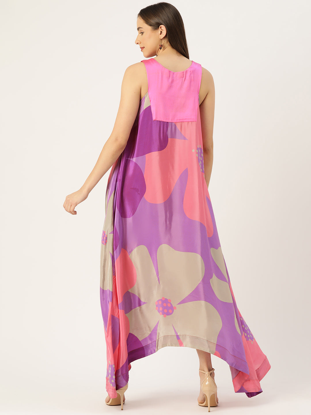 Designer Purple Chiffon Dress