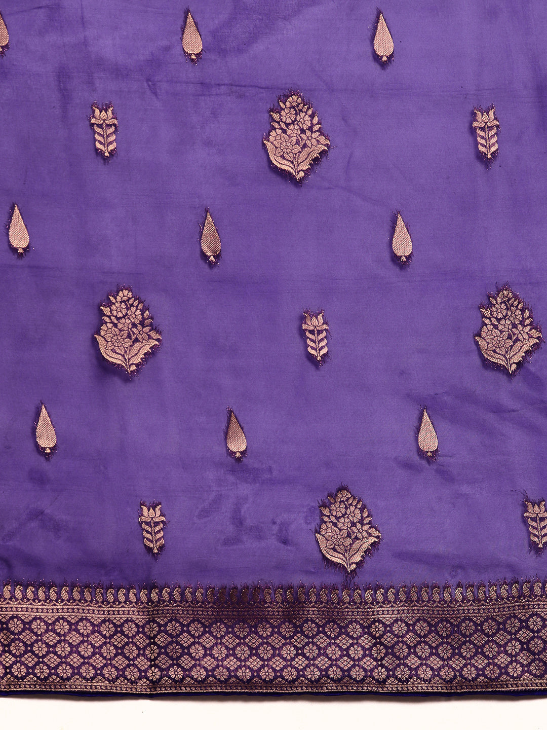 Designer Purple Silk Saree