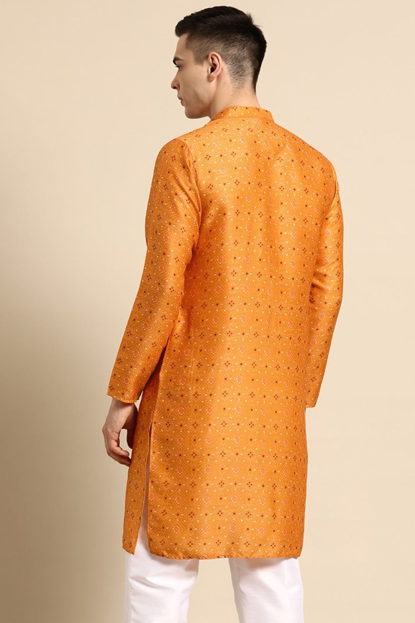 Designer Short Kurta Orange