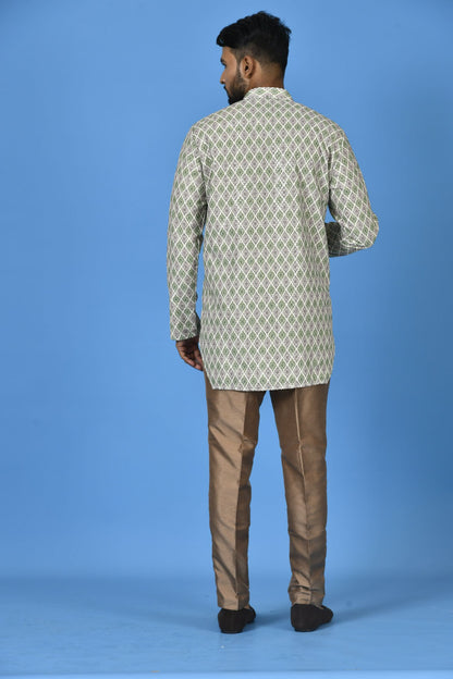 Yellow Linen Short Kurta