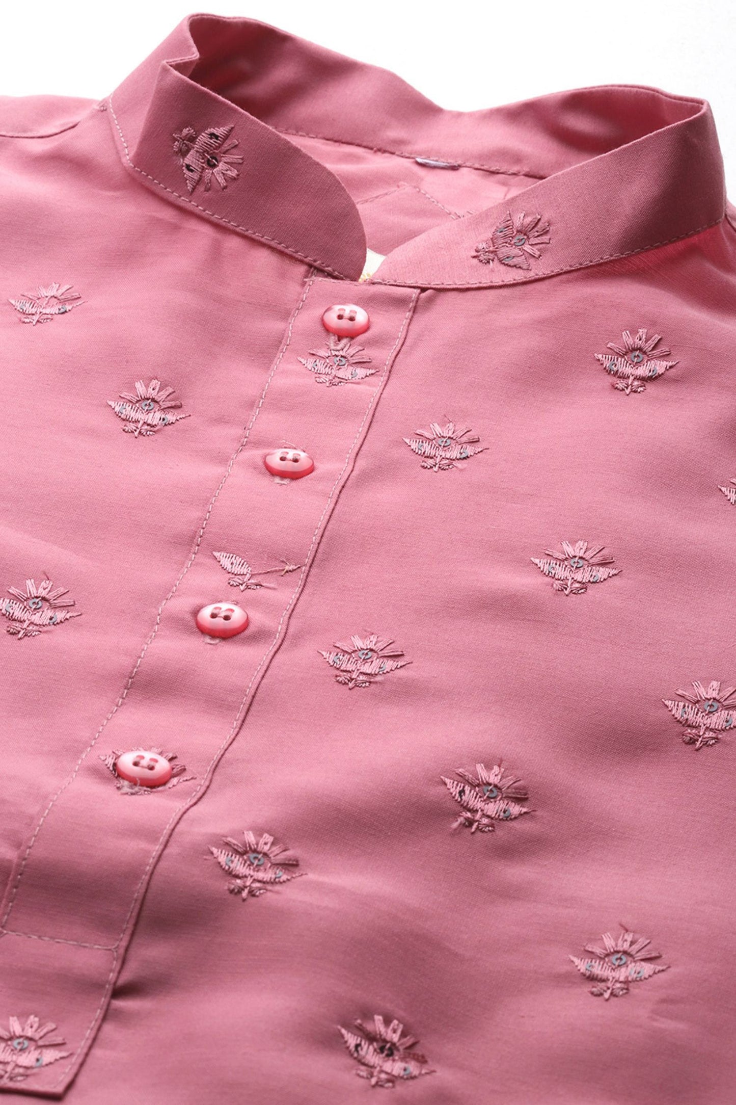 Designer Short Kurta Dusty Pink