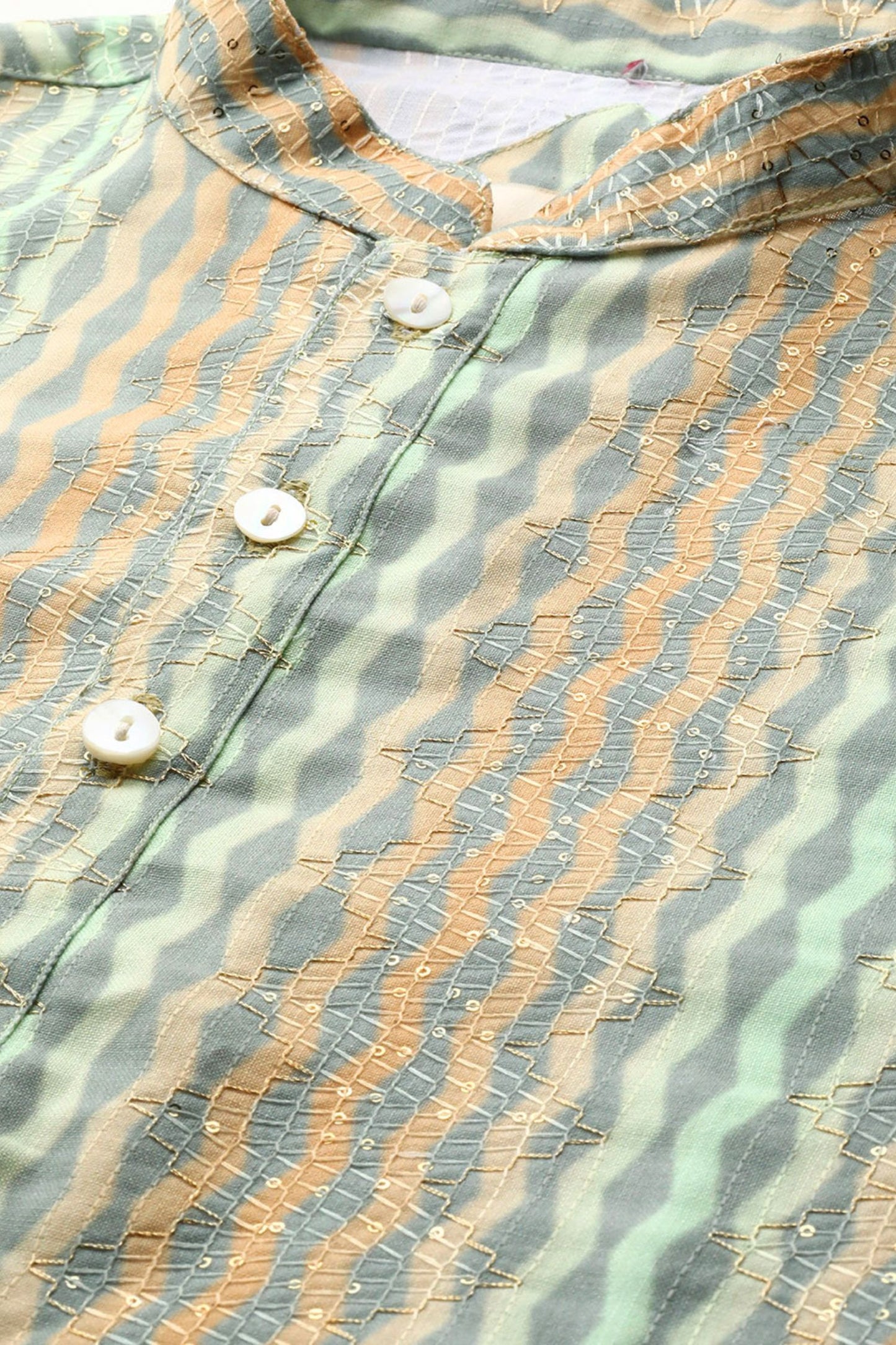 Designer Long Kurta Multicolor