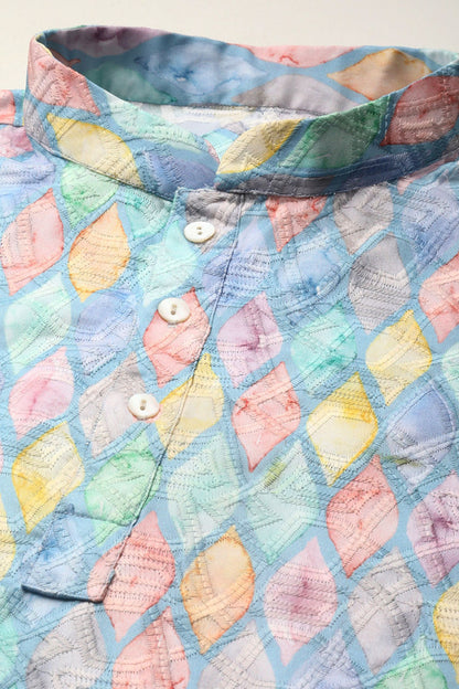 Designer Short Kurta Multicolor