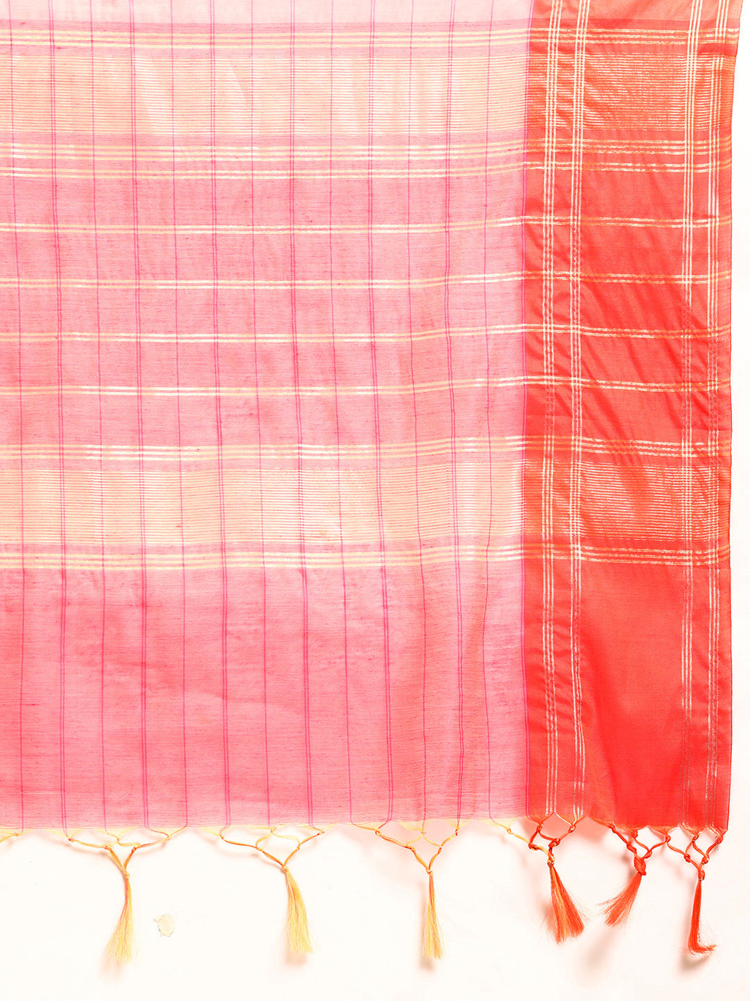 Designer Pink Linen Blend Saree3434