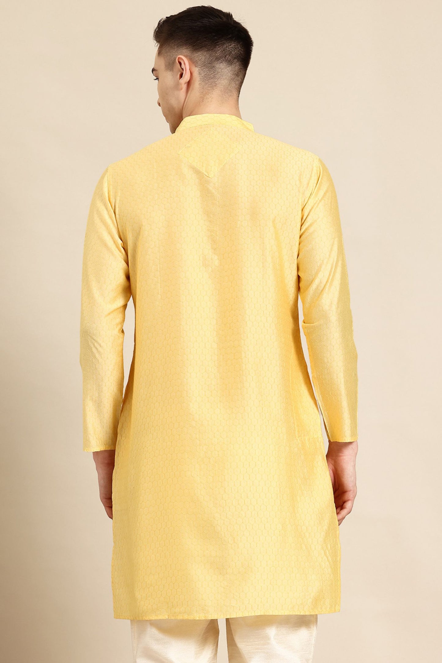 Designer Short Kurta In Yellow