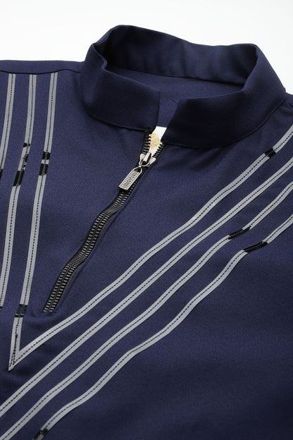 Designer long Kurta In Navy Blue