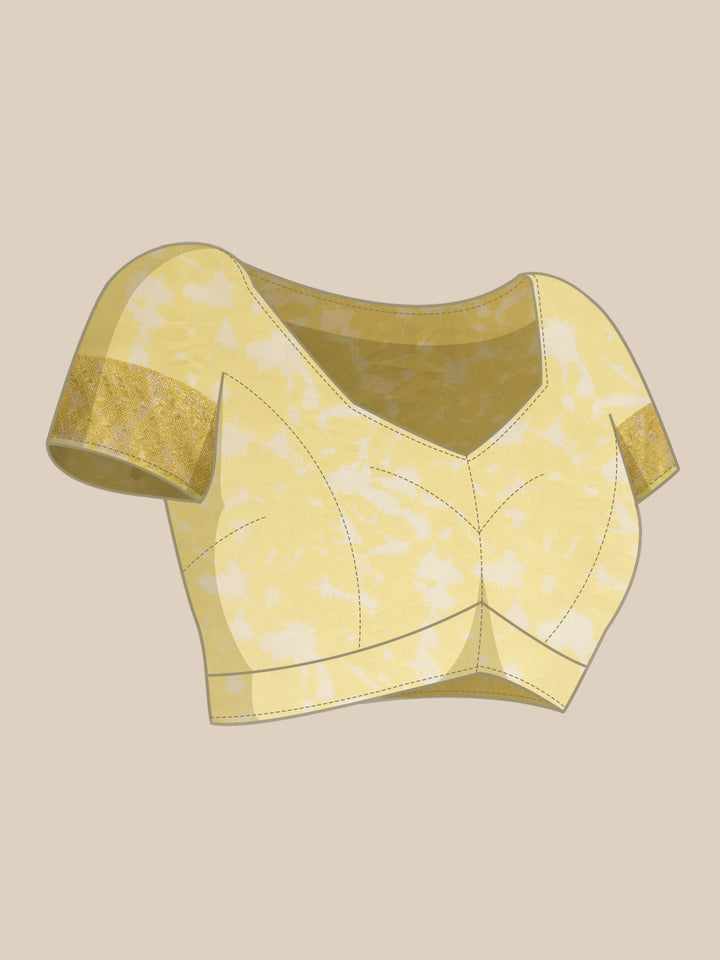 Designer Yellow Silk Saree