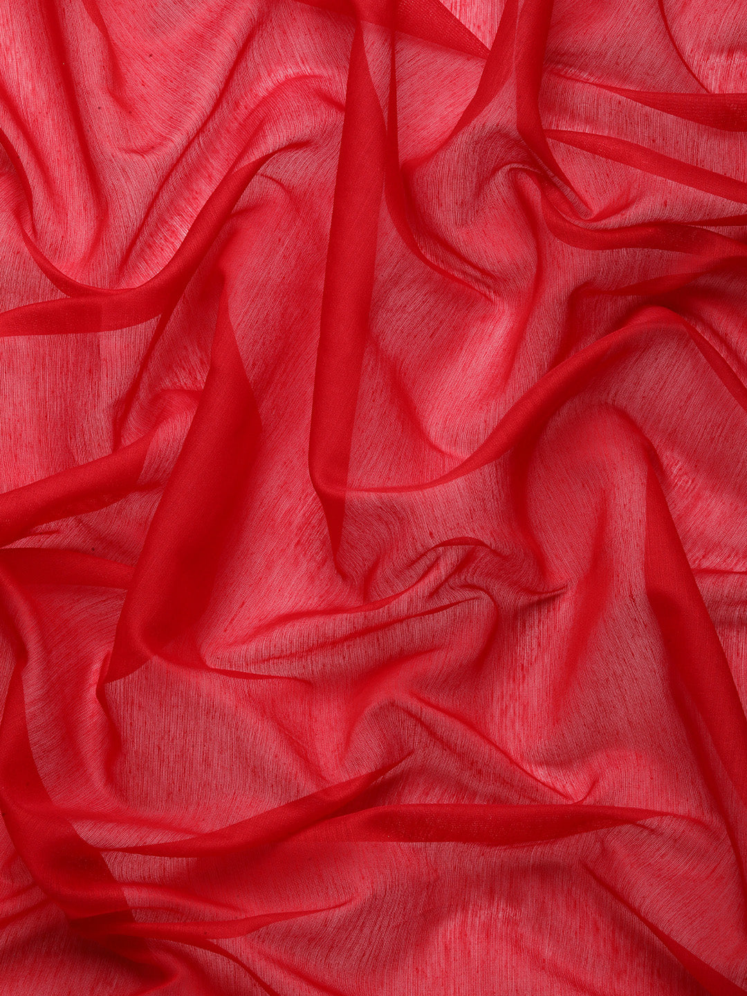 Designer Red Cotton Saree