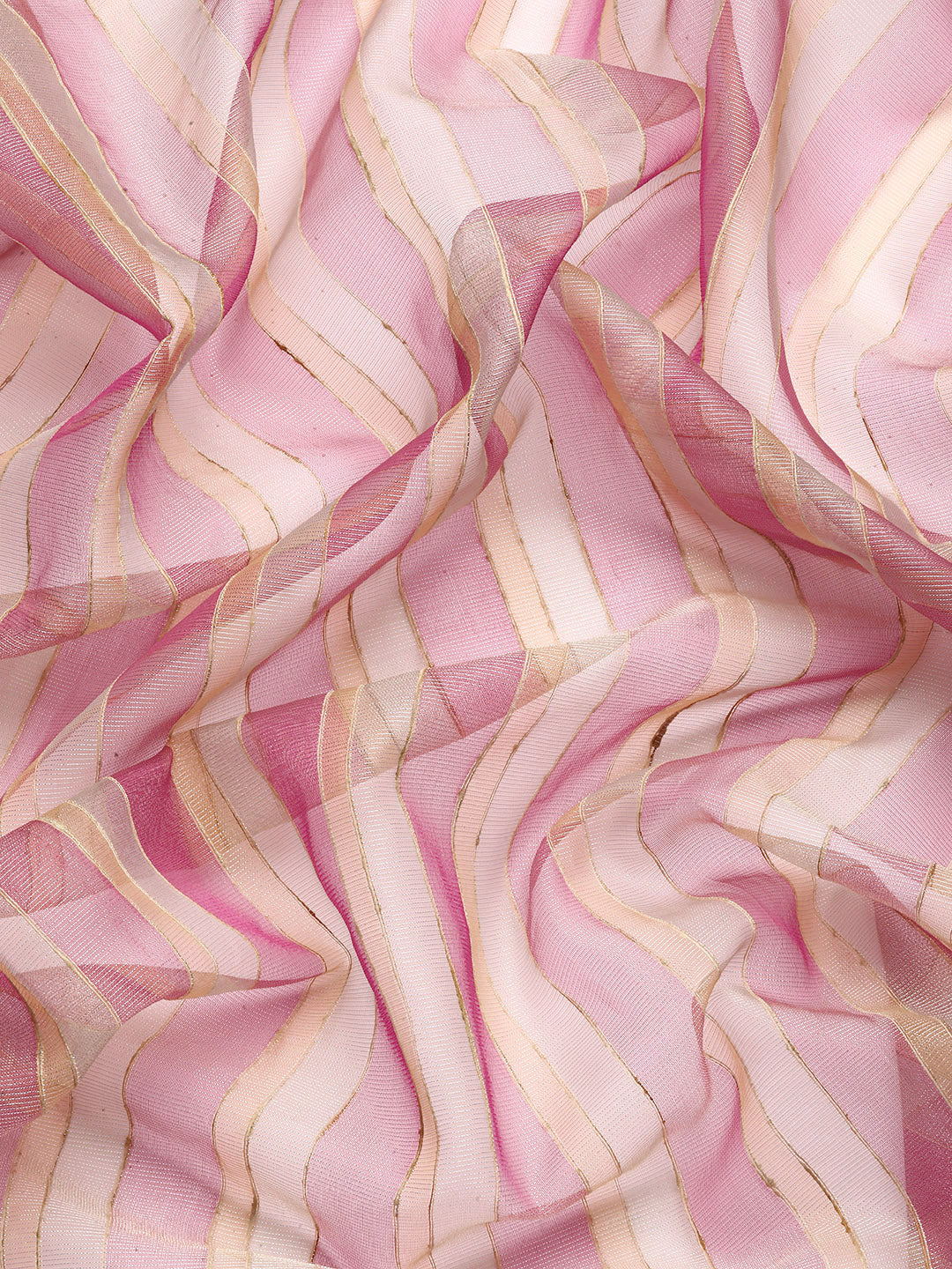 Designer Pink Cotton Saree