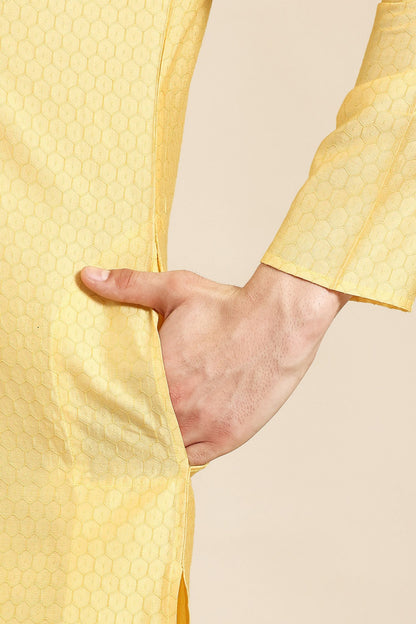 Designer Short Kurta In Yellow