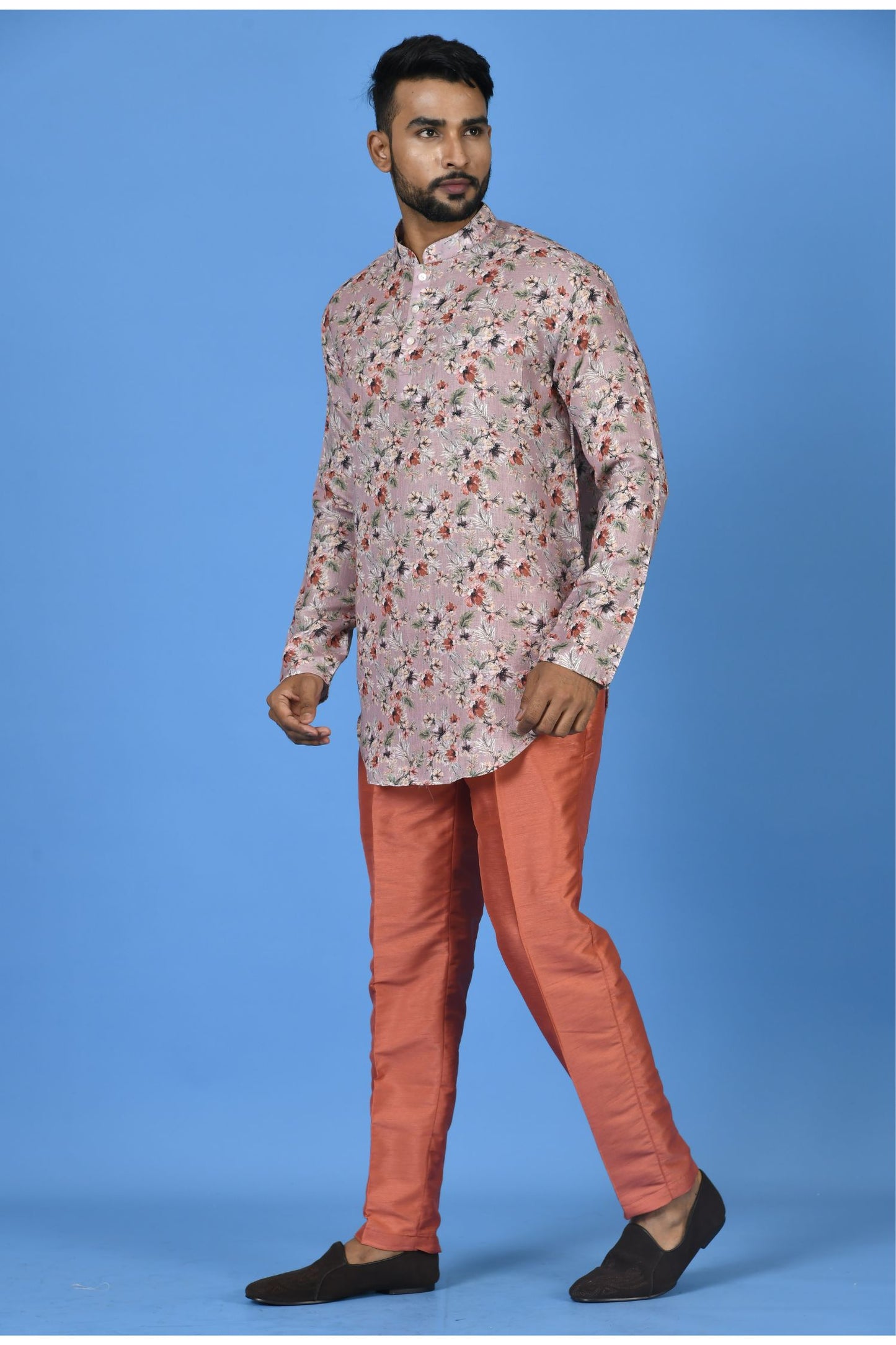 Designer Short Kurta In Multicolor