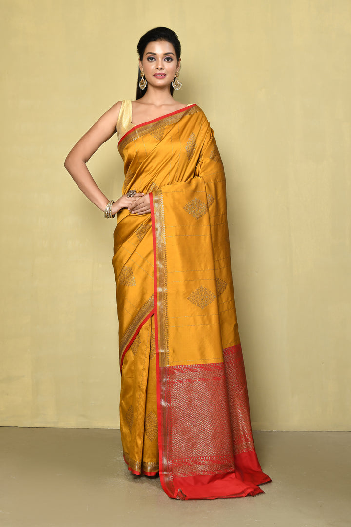 Designer Yellow Saree