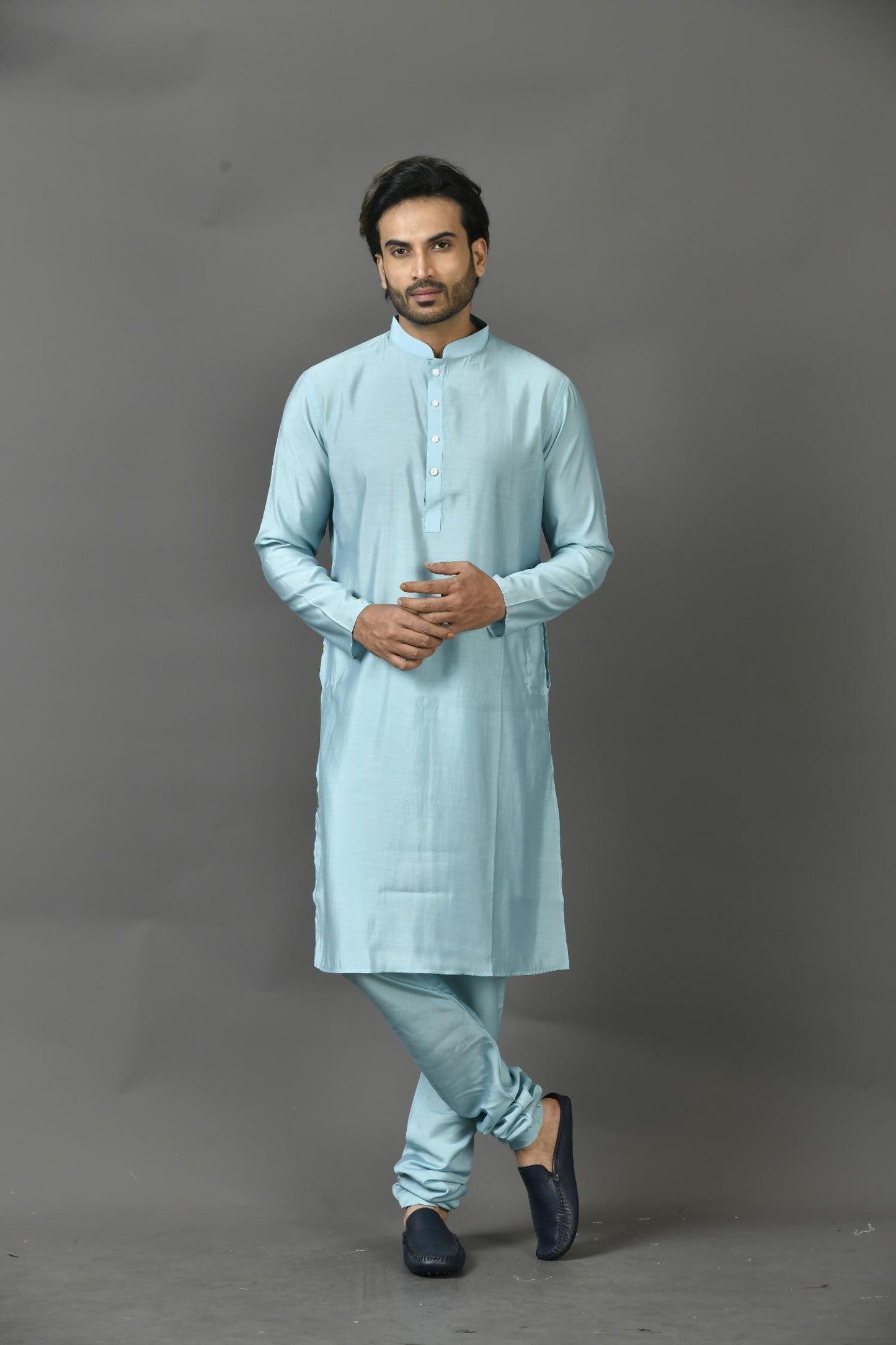 Designer Long Kurta in Sea Green
